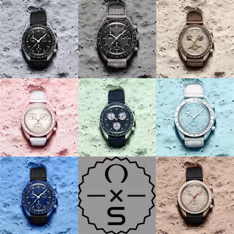Bioceramic Moonswatch Quarz Chronograph Mens Watch Mission To Saturn 42mm Nylon Luxury Mercury Watch James Montre De Luxe Limited Editi249n
Bioceramic Moonswatch Quarz Chronograph Mens Watch Mission To Saturn 42mm Nylon Luxury Mercury Watch James Montre De Luxe Limited Editi249n