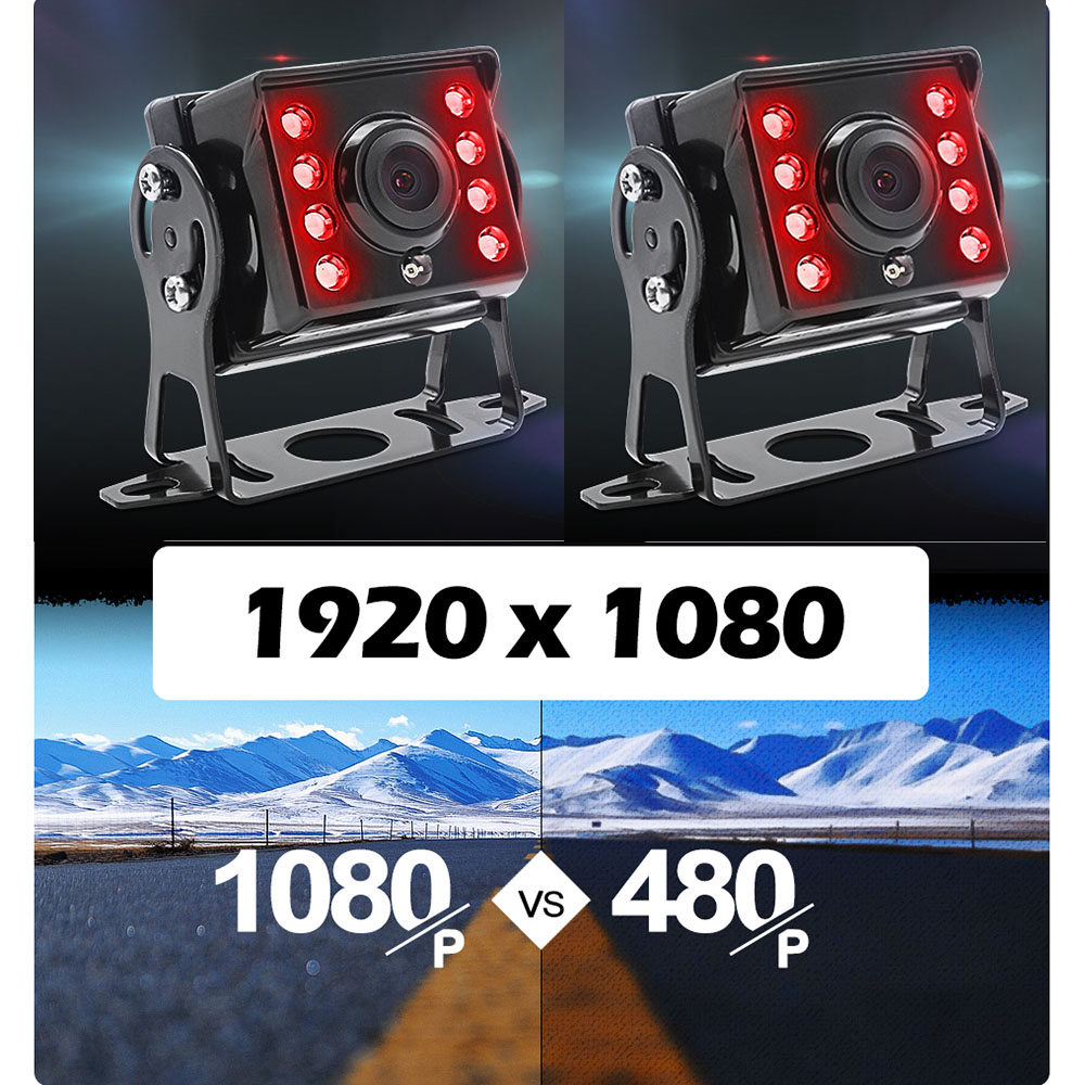 7 inch AHD 1080P IR Rear View Camera Truck Waterproof High Definition Vehicle IPS Monitor Sunshade For Car Bus