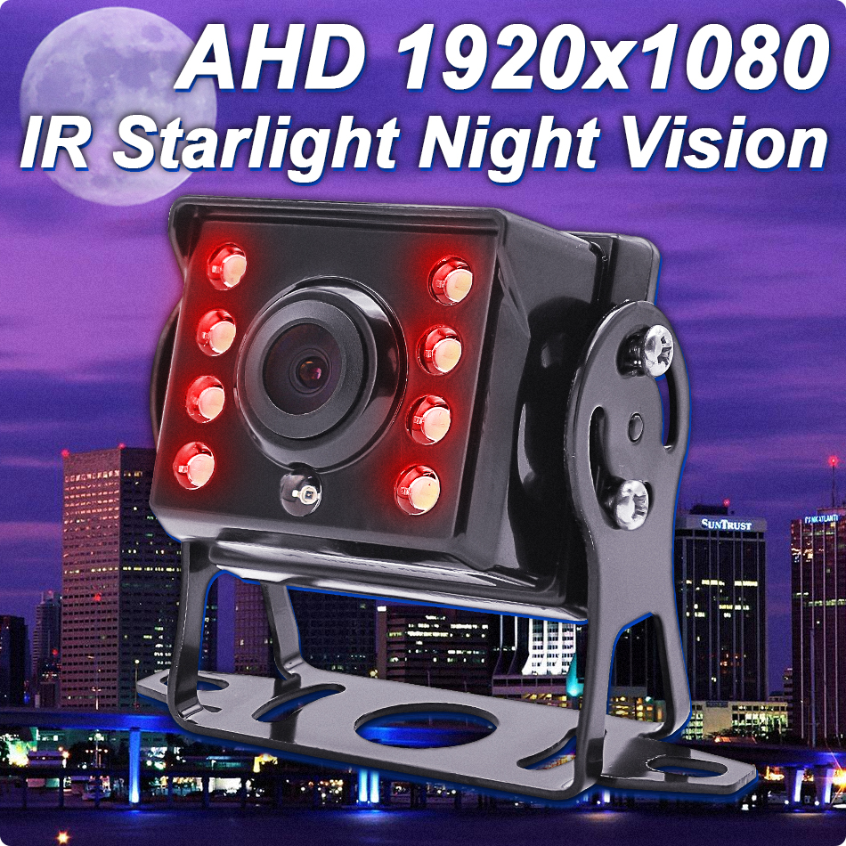 7 inch AHD 1080P IR Rear View Camera Truck Waterproof High Definition Vehicle IPS Monitor Sunshade For Car Bus