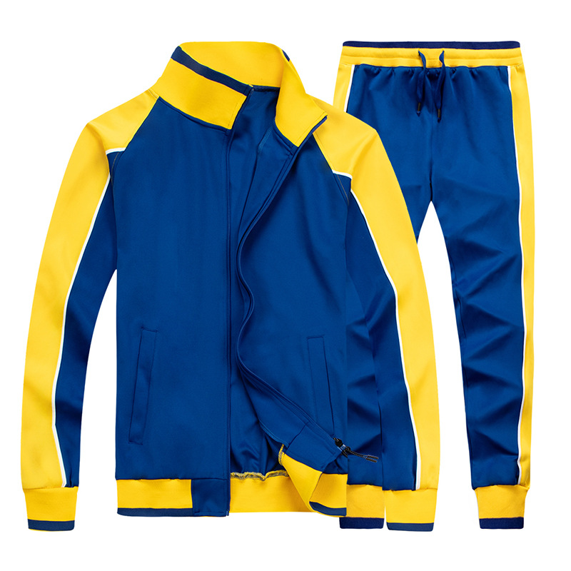Men's Tracksuits Spring Mens Sweatsuit Sets 2 Piece Zipper Jacket Track Suit Pants Man Casual Brand Tracksuit Male Sportswear Set Clothes