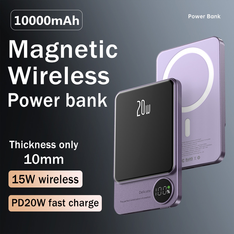 Ongol New 10000mAh Macsafe Powerbank Magnetic Power bank Wireless Charger For iphone 14 14Pro 14ProMax External Auxiliary Battery Pack
Ongol New 10000mAh Macsafe Powerbank Magnetic Power bank Wireless Charger For iphone 14 14Pro 14ProMax External Auxiliary Battery Pack