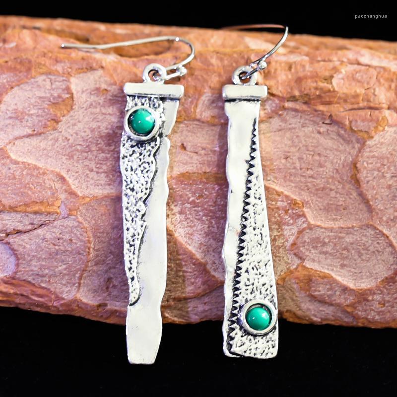 Dangle Earrings & Chandelier Vintage Ethnic For Women Sickle Serrated Long Drop Unique Design Jewelry Inlaid Green Stone
Dangle Earrings & Chandelier Vintage Ethnic For Women Sickle Serrated Long Drop Unique Design Jewelry Inlaid Green Stone
