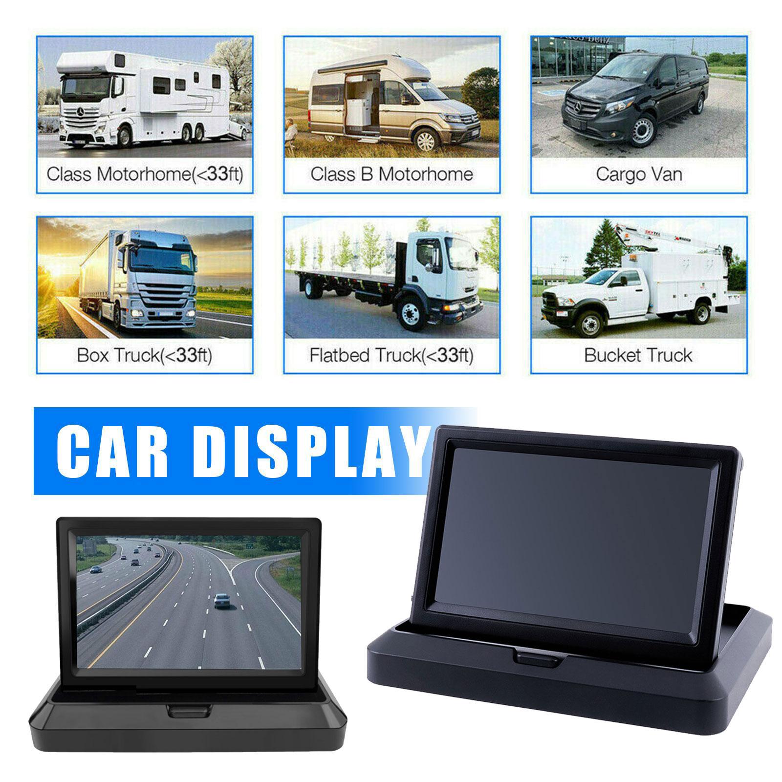 5.0" Car Video Monitor Screen Reverse Camera TFT LCD Display HD Digital Color 5.0 Inch Screen Parking Assistance
