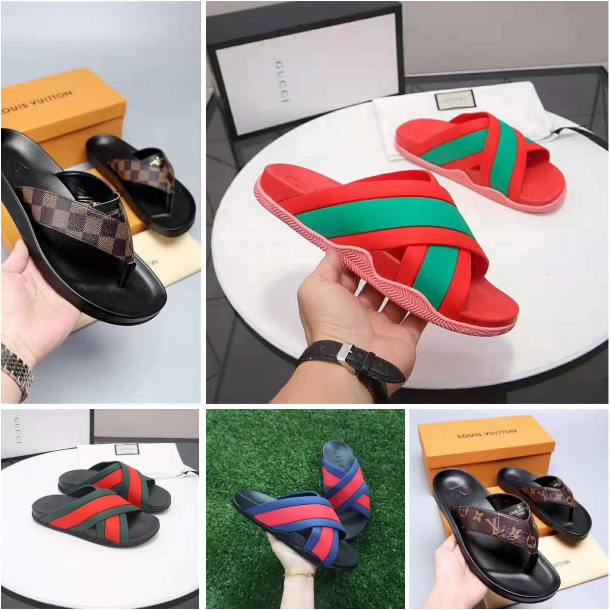 Rubber Slipper Slides Non Slip Sandals Thick Bottom Classics Sandal Solid Color Flip Flops WW661