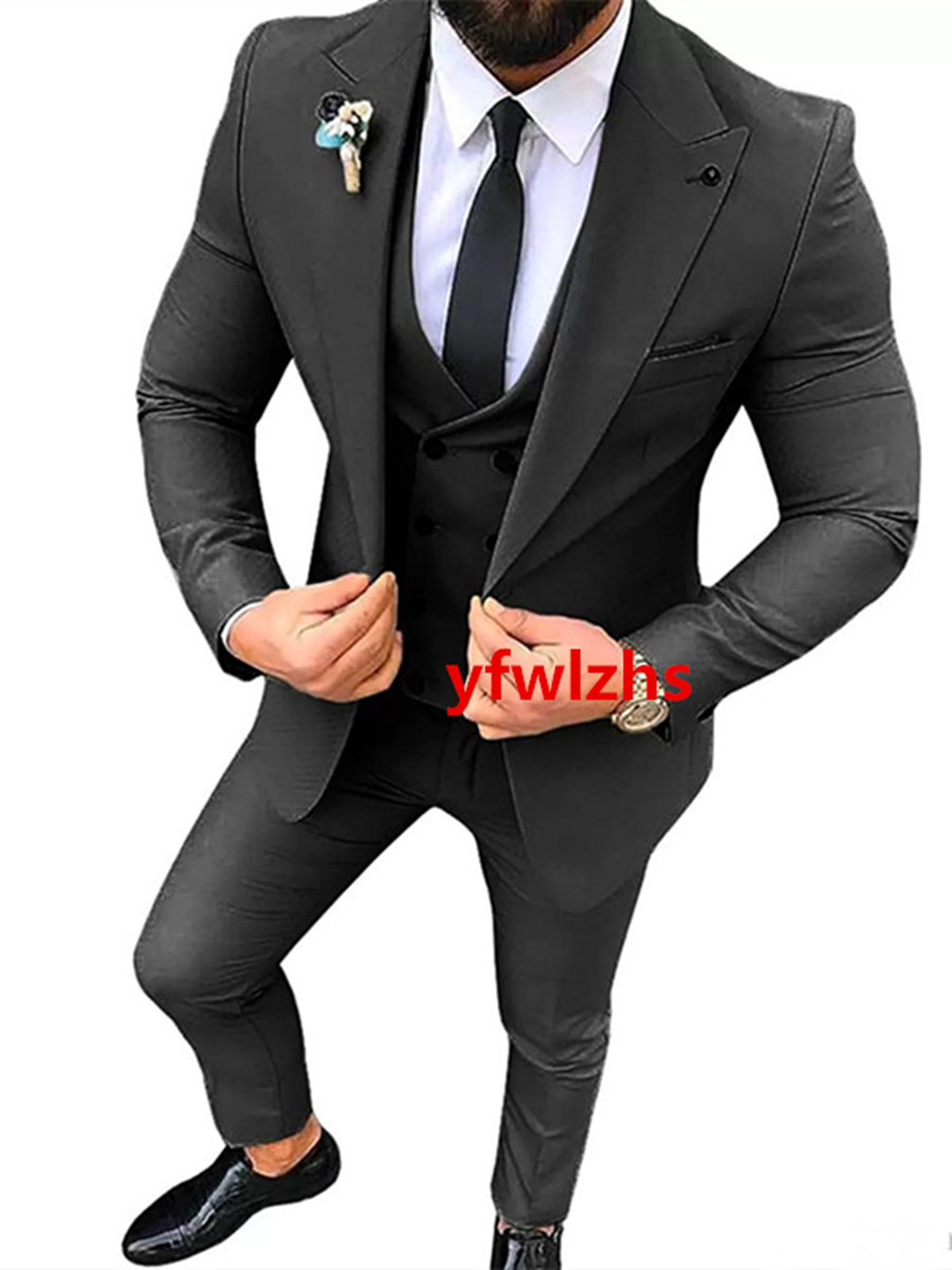Customize tuxedo One Button Handsome Peak Lapel Groom Tuxedos Men Suits Wedding/Prom/Dinner Man Blazer Jacket Pants Tie Vest W1187, Picture style color
Customize tuxedo One Button Handsome Peak Lapel Groom Tuxedos Men Suits Wedding/Prom/Dinner Man Blazer Jacket Pants Tie Vest W1187, Picture style color