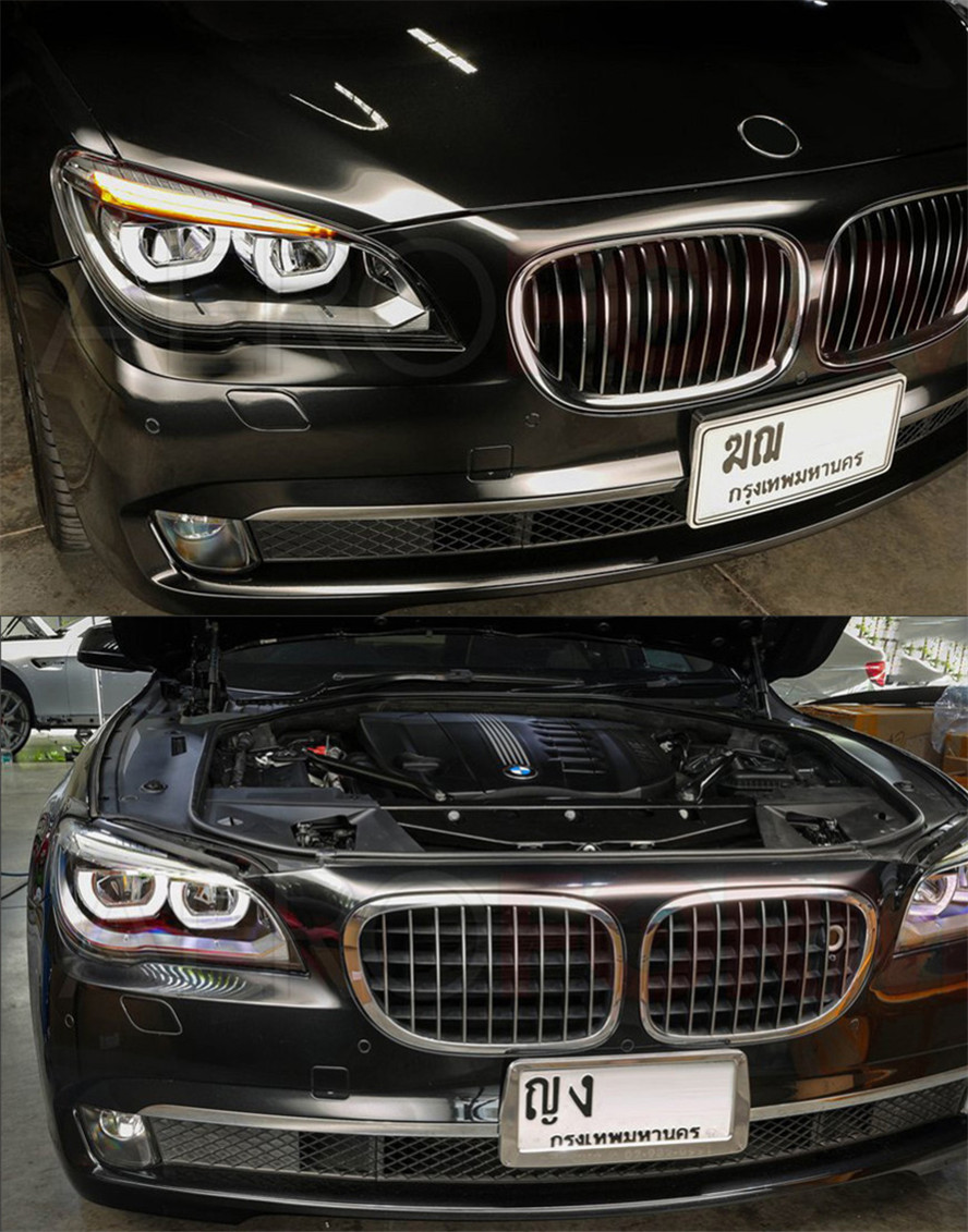 Car Styling for BMW F02 Headlights 2009-2014 740i 730i 735i F01 LED Headlight Projector Lens DRL Automotive Accessories