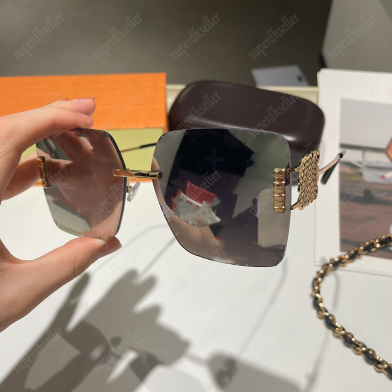 High-Quality Sunglasses Women Luxury Rimless Eyeglasses Top Designers Sunglass Polaroid Sun Glasses Metal Frame Beach Eyewear Fashion Classic Eyeglass Sports
High-Quality Sunglasses Women Luxury Rimless Eyeglasses Top Designers Sunglass Polaroid Sun Glasses Metal Frame Beach Eyewear Fashion Classic Eyeglass Sports