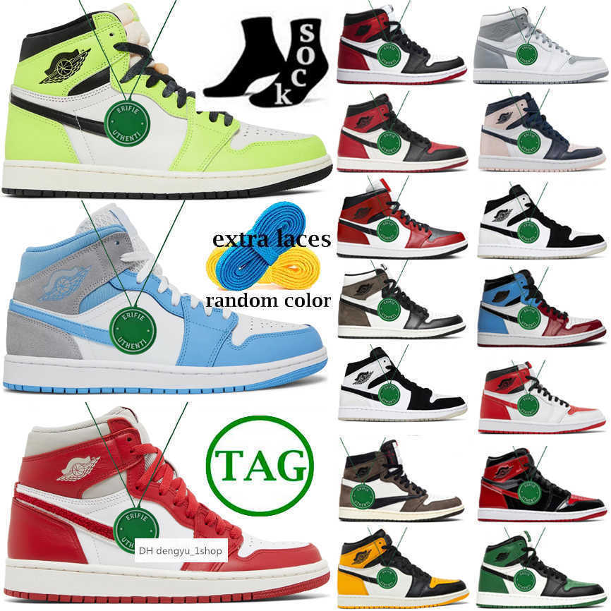 with box Men Women 1s basketball shoes Air jorban 1 Patent Bred Sneakers retro Stage Haze Starfish off Chicago university blue jordas air JORDON, Color # 18
with box Men Women 1s basketball shoes Air jorban 1 Patent Bred Sneakers retro Stage Haze Starfish off Chicago university blue jordas air JORDON, Color # 18