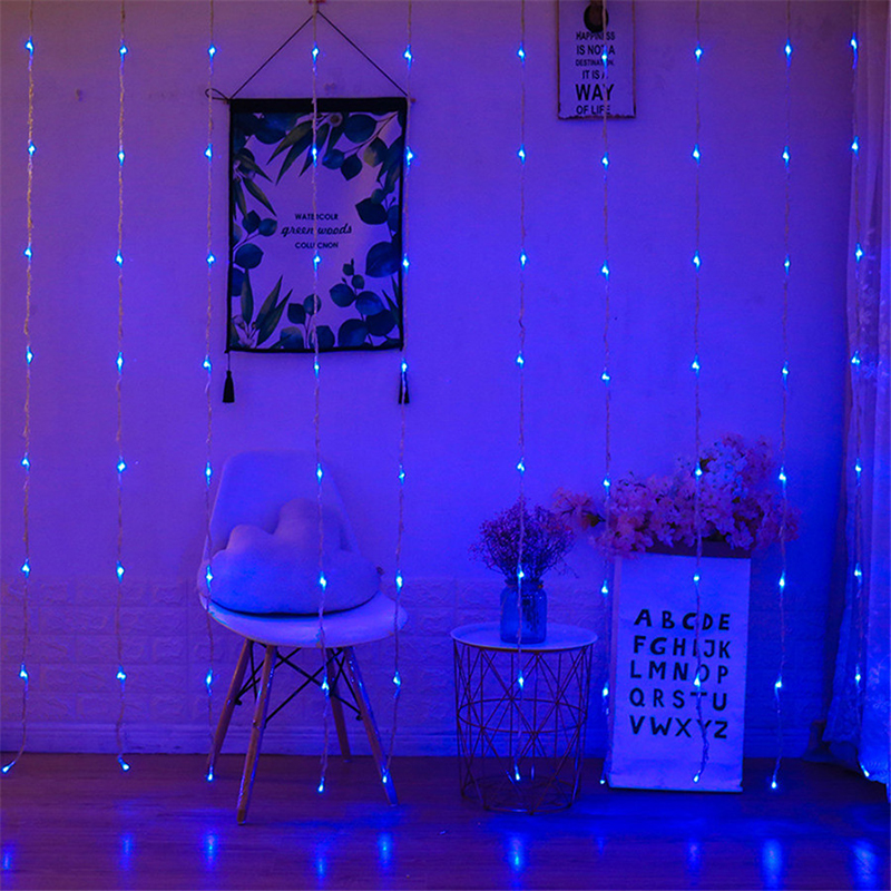 LED Waterfall String Lights Meteor Shower Rain Strings Curtain Light Christmas Decoration Fairy Lights 2M3M6M