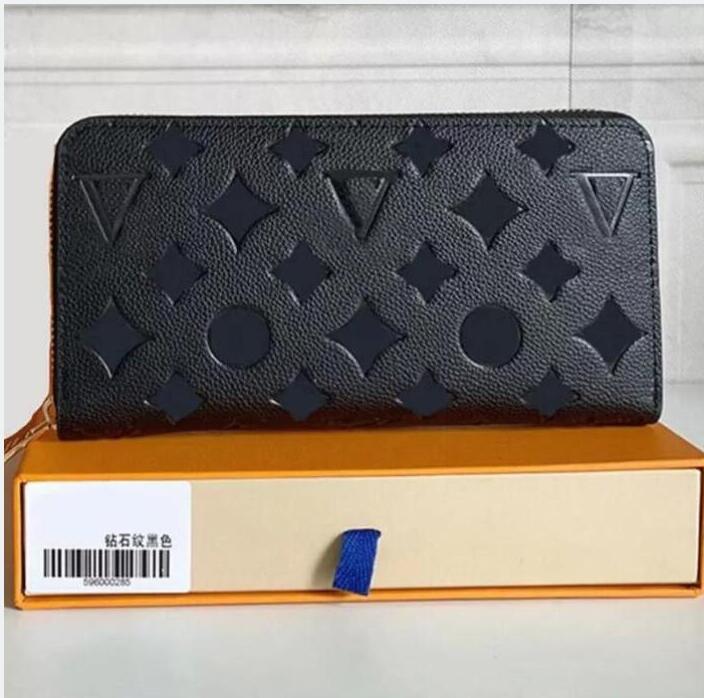 2022 Fashion flowers designer zipper wallets luxurys Men Women leather bags High Quality Classic Letters coin Purse Original Box Plaid card holder M60171B1