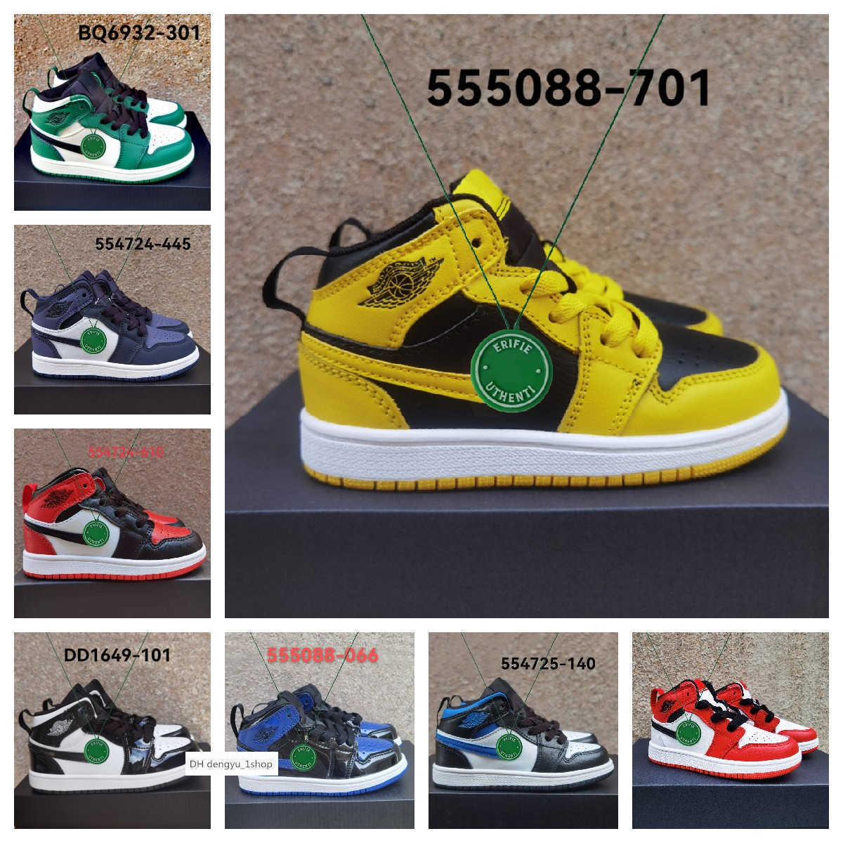 with box Kids Shoes 1s High Youth jordens Born Infant Toddler Trainers Boys Girls kid sneakers ai desiganer trainers sneaker boy jordas air JORDON, Color # 2
with box Kids Shoes 1s High Youth jordens Born Infant Toddler Trainers Boys Girls kid sneakers ai desiganer trainers sneaker boy jordas air JORDON, Color # 2