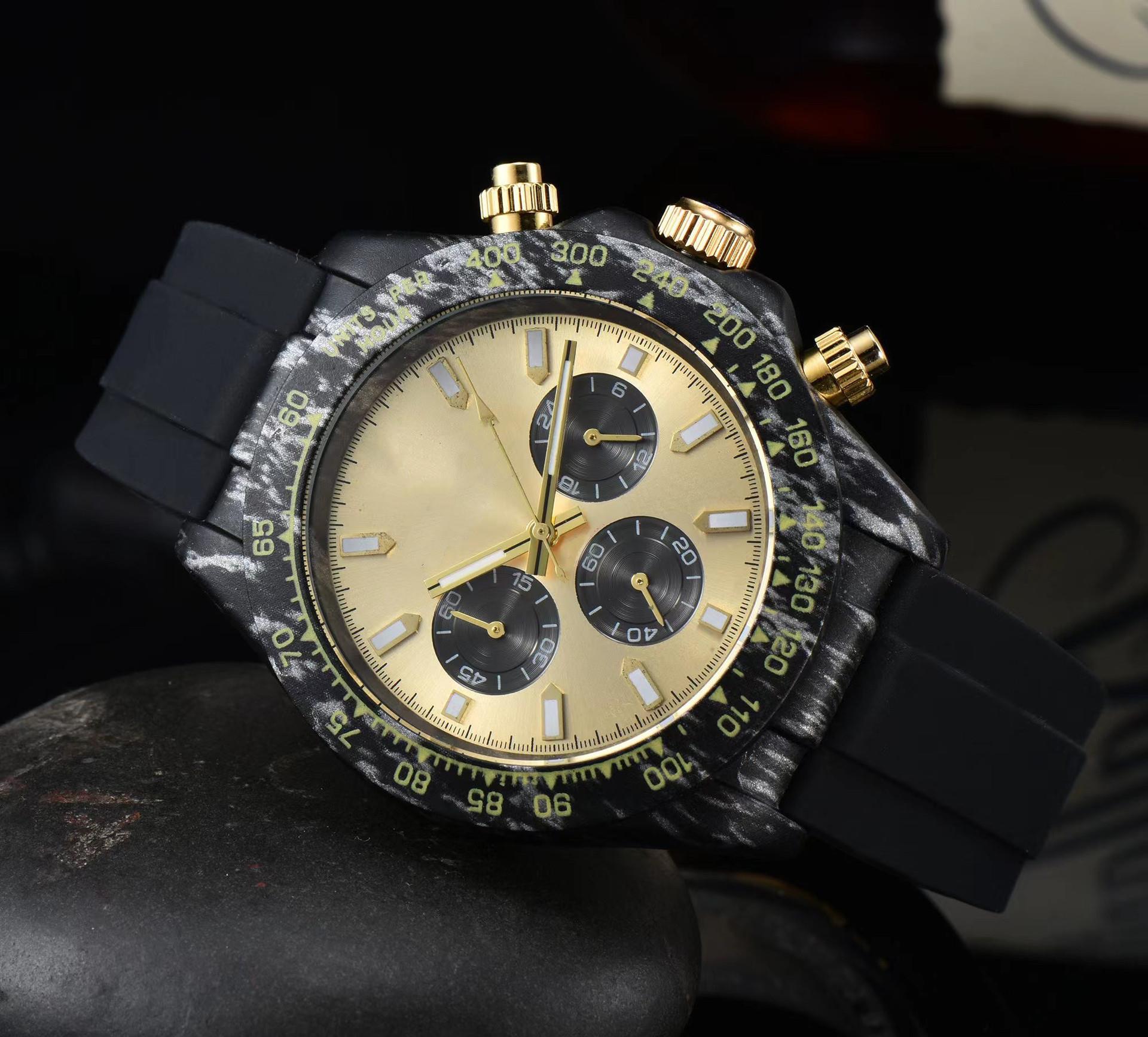 Mens Classic Fashion Gold Watch 44Mm 6-Pin Multi-Function Time Rubber Watch Outdoors Sport Daily Life Waterproof Sapphire Glass Wristwatches Montre De Luxe ps, A1
Mens Classic Fashion Gold Watch 44Mm 6-Pin Multi-Function Time Rubber Watch Outdoors Sport Daily Life Waterproof Sapphire Glass Wristwatches Montre De Luxe ps, A1