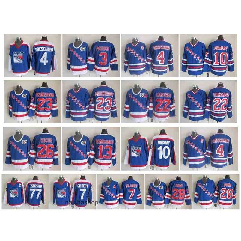 95 Vintage New York Rangers Jersey 3 James Patrick 4 Ron Greschner 7 Rod Gilbert 10 Ron Duguay 28 Tie Dom 77 Phil Esposito Gartner Retro nhl's Jerseys, As pic
95 Vintage New York Rangers Jersey 3 James Patrick 4 Ron Greschner 7 Rod Gilbert 10 Ron Duguay 28 Tie Dom 77 Phil Esposito Gartner Retro nhl's Jerseys, As pic