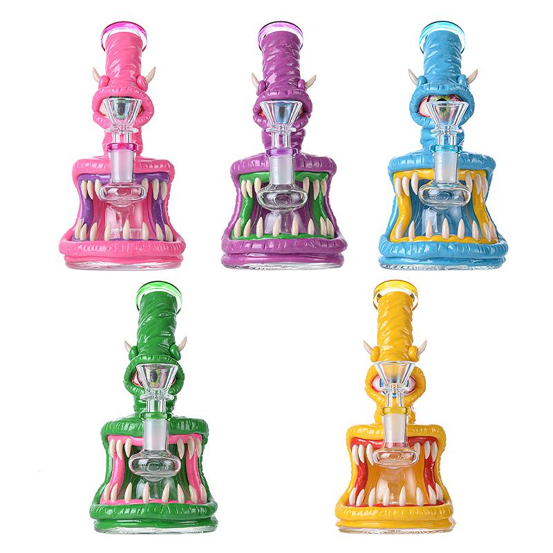Unique Heady Glass Bongs Halloween Style Hookahs Water Pipes Showerhead Perc Octopus Oil Dab Rigs Beaker Bong 5mm Thick Small Mini Wax Rigs With Bowl Glow In The Dark
Unique Heady Glass Bongs Halloween Style Hookahs Water Pipes Showerhead Perc Octopus Oil Dab Rigs Beaker Bong 5mm Thick Small Mini Wax Rigs With Bowl Glow In The Dark
