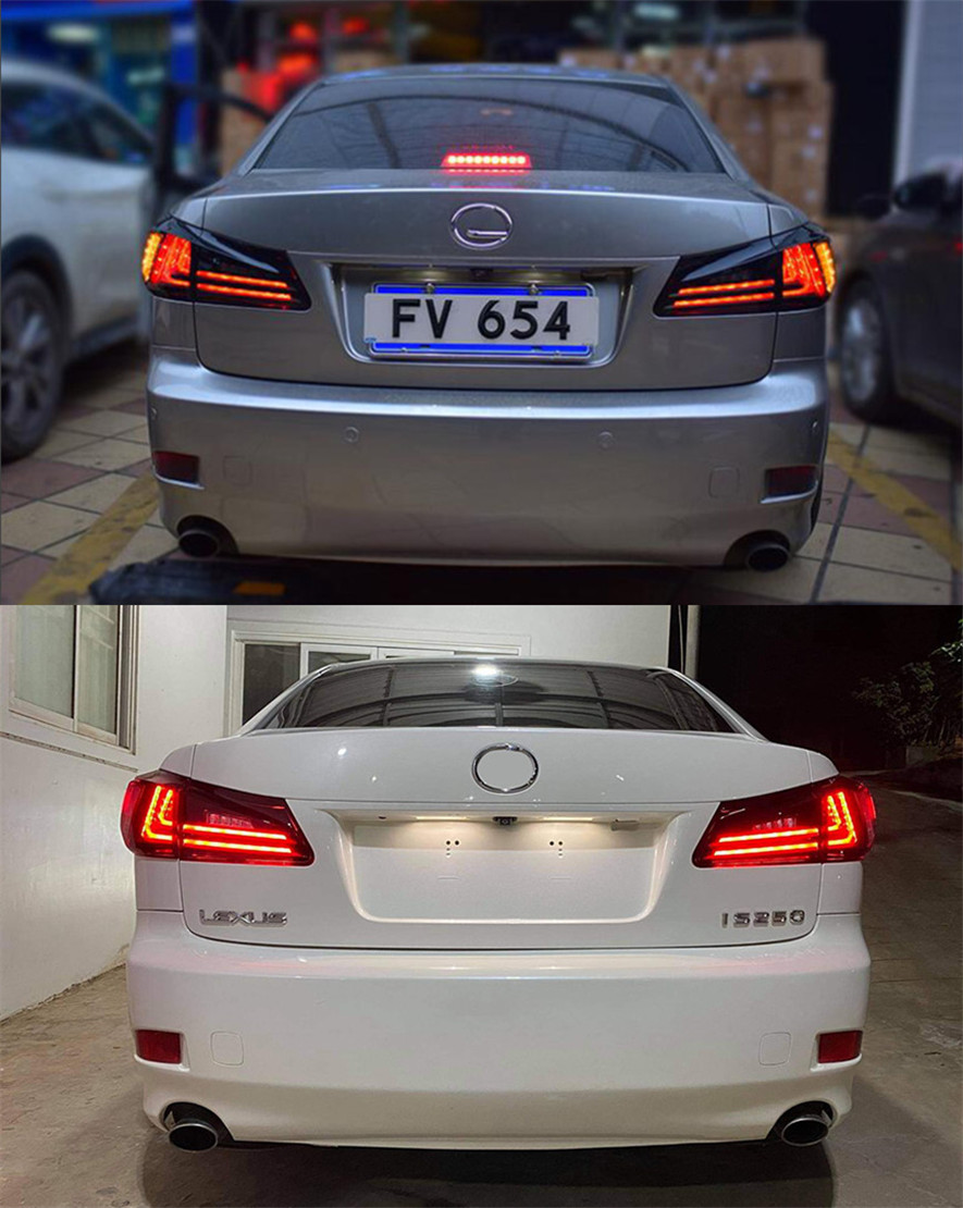 Tail Light For Lexus IS is250 is300 2006-2012 Taillights Rear Lamp LED DRL Running Signal Brake Reversing Parking light Facelift