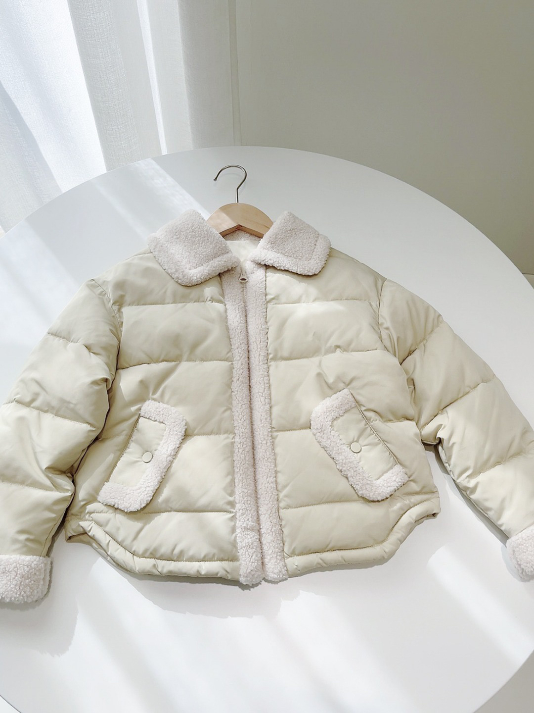 Kids Girls Jacket Toddle Lapel Tweed Down Coat Autumn Winter Baby Girl Windbreaker Outwear Clothes