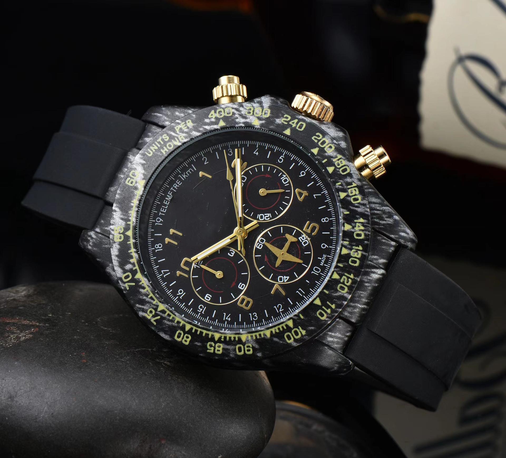 Mens Designer Rubber Watch Fashion Automatic Quartz Movement Watchs Sapphire Glass Daily Life Waterproof Watchband Classic Black 6-Pin Multi-Function Time Watch ps, A1
Mens Designer Rubber Watch Fashion Automatic Quartz Movement Watchs Sapphire Glass Daily Life Waterproof Watchband Classic Black 6-Pin Multi-Function Time Watch ps, A1