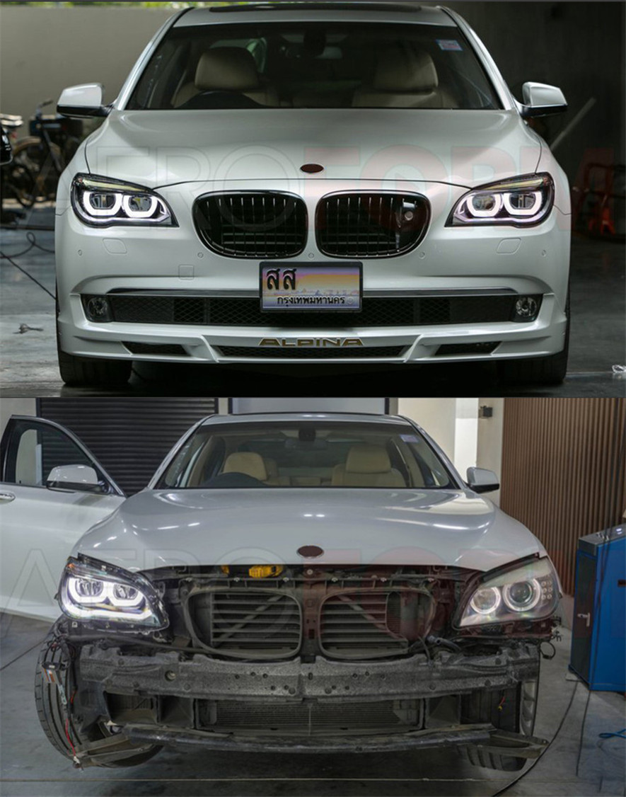 Car Styling for BMW F02 Headlights 2009-2014 740i 730i 735i F01 LED Headlight Projector Lens DRL Automotive Accessories
