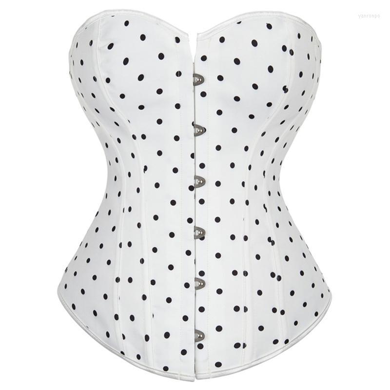 Bustiers & Corsets Women Vintage Overbust Corset Top Retro Polka Dot Print Boned Bustier Waist Cincher Lace-Up Strapless Renaissance ShaperB, Picture shown
Bustiers & Corsets Women Vintage Overbust Corset Top Retro Polka Dot Print Boned Bustier Waist Cincher Lace-Up Strapless Renaissance ShaperB, Picture shown
