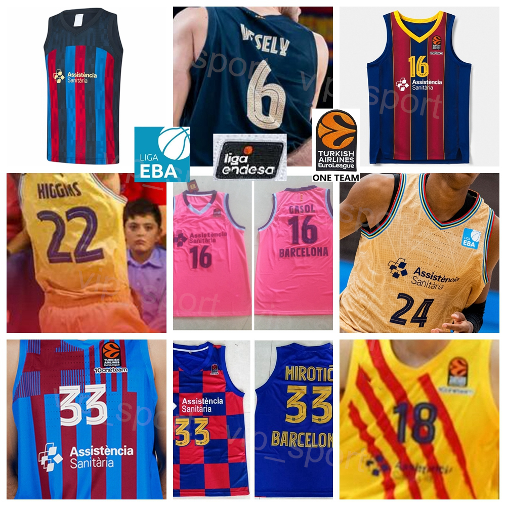 College Basketball Wears Printed Basketball Barca Lassa Baloncesto 31 Rokas Jokubaitis Jersey 5 Sertac Sanli 24 Jan Vesely 21 Alex Abrines 33 Nikola Mirotic 20, 2022 yellow
College Basketball Wears Printed Basketball Barca Lassa Baloncesto 31 Rokas Jokubaitis Jersey 5 Sertac Sanli 24 Jan Vesely 21 Alex Abrines 33 Nikola Mirotic 20, 2022 yellow