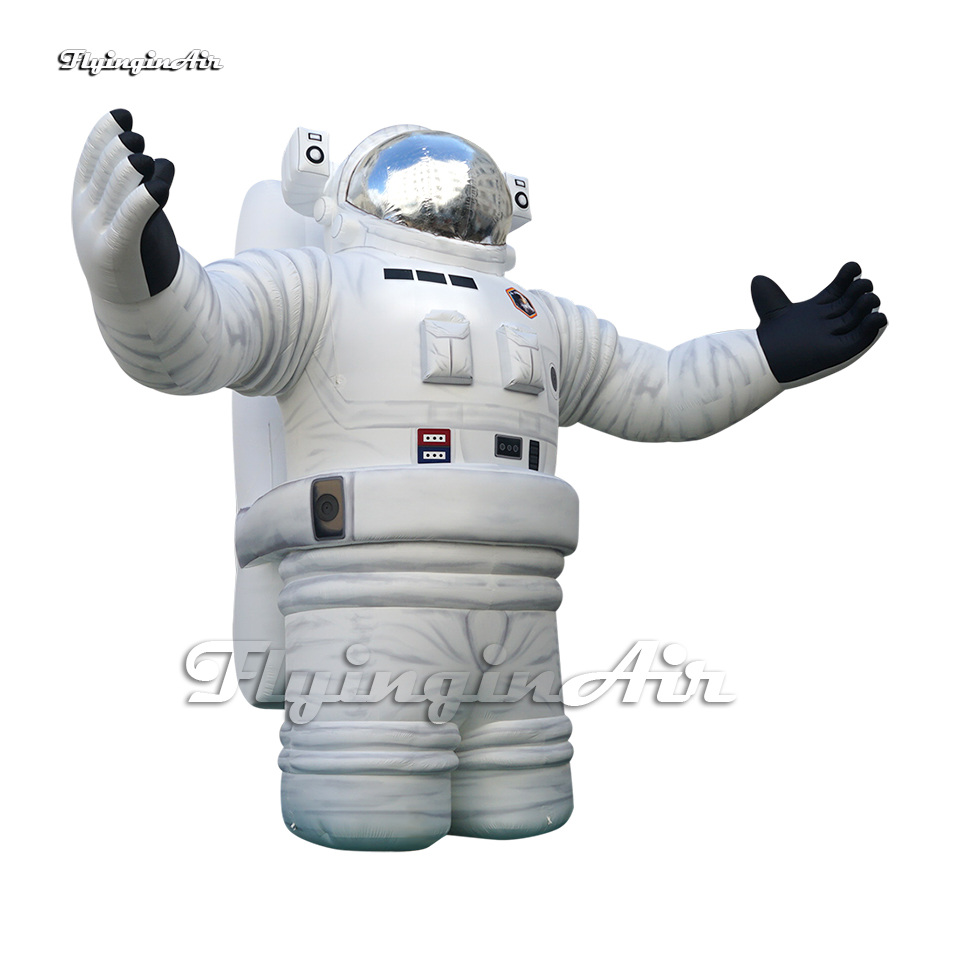 Large Half-length Inflatable Astronaut Model White Spaceman Balloon Artistic Air Blow Up Cosmonaut For Space Show
