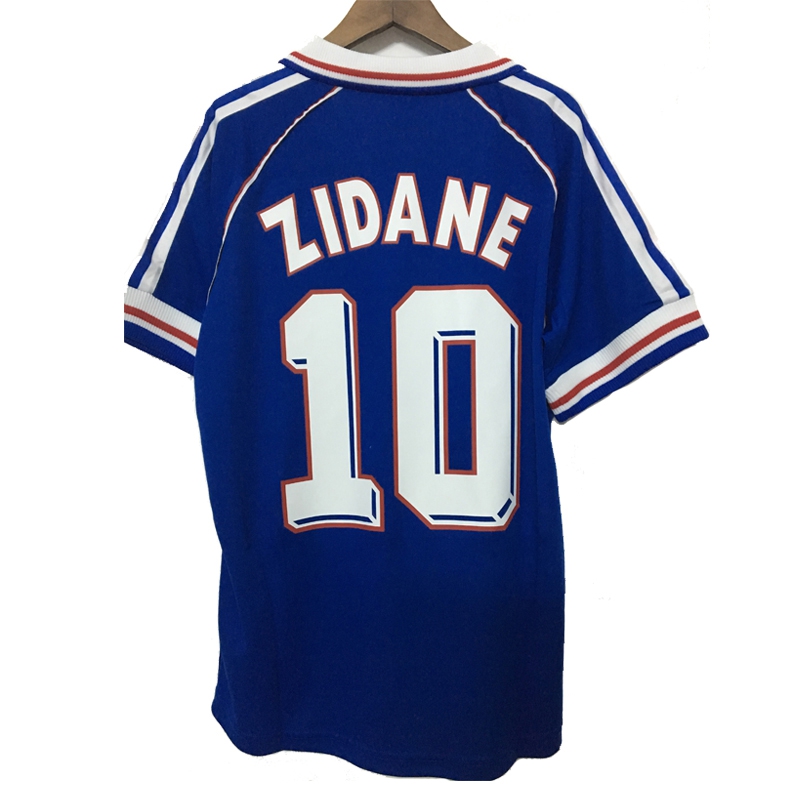 Retro Francia 1998 Soccer Jerseys Zidane Henry Deschamps Djorkaeff Vintage Shirt Classic Kit, 1998 home
Retro Francia 1998 Soccer Jerseys Zidane Henry Deschamps Djorkaeff Vintage Shirt Classic Kit, 1998 home