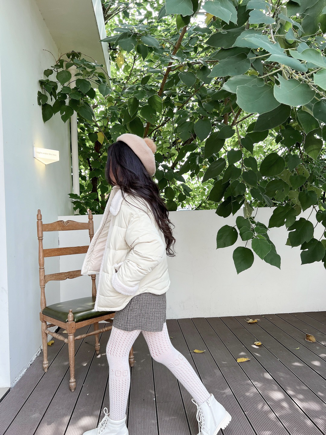 Kids Girls Jacket Toddle Lapel Tweed Down Coat Autumn Winter Baby Girl Windbreaker Outwear Clothes