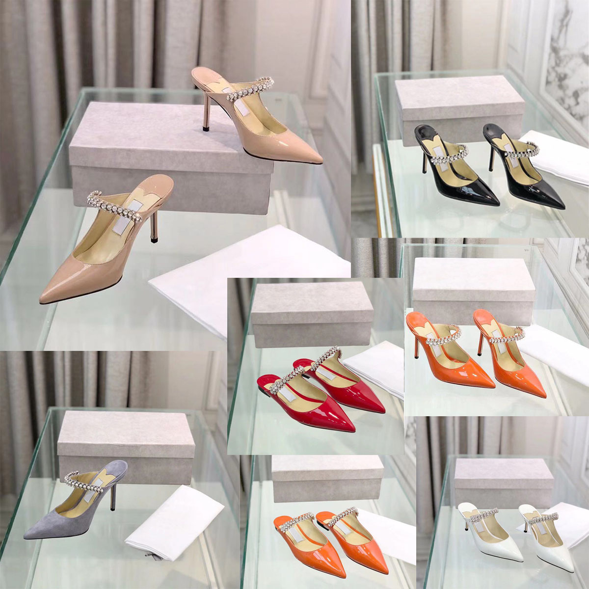 New Rhinestone Chain Pearl High Heels All-match Mules One Word Belt Half Slippers Fashion Sandals Shoes, Orange (6.5cm)
New Rhinestone Chain Pearl High Heels All-match Mules One Word Belt Half Slippers Fashion Sandals Shoes, Orange (6.5cm)