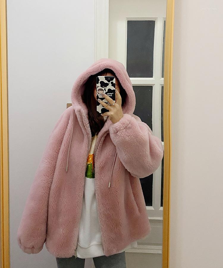 Women's Fur 2022 Women Winter Coat Long Sleeve Hooded Real Lamb Wool Warm Jacket Casaco Feminino Thick Ropa Mujer, Creamy-white
Women's Fur 2022 Women Winter Coat Long Sleeve Hooded Real Lamb Wool Warm Jacket Casaco Feminino Thick Ropa Mujer, Creamy-white