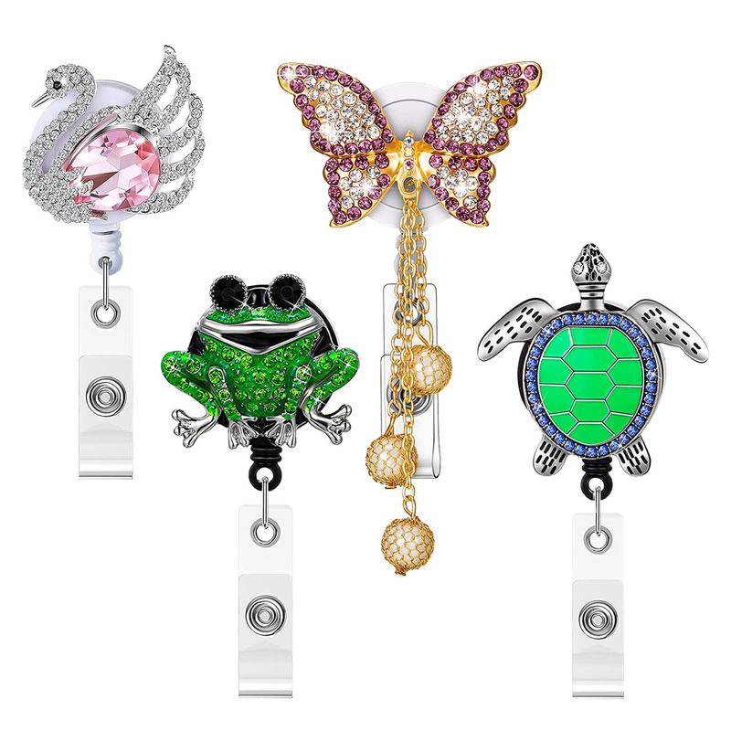 Key Rings Frog Turtle Diamond Badge Reel For Credentials Id Name Badges Holder Retractable Rotatation Easy Pl Lanyard Clip Drop Deli Smtt3
Key Rings Frog Turtle Diamond Badge Reel For Credentials Id Name Badges Holder Retractable Rotatation Easy Pl Lanyard Clip Drop Deli Smtt3
