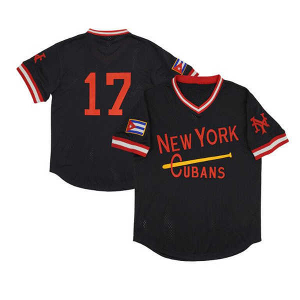 College Baseball Wears Men's NewYork NY Cubans #17 #3 BUTTON-DOWN Black White Mesh Retro Baseball Jersey Stitched, Man black
College Baseball Wears Men's NewYork NY Cubans #17 #3 BUTTON-DOWN Black White Mesh Retro Baseball Jersey Stitched, Man black