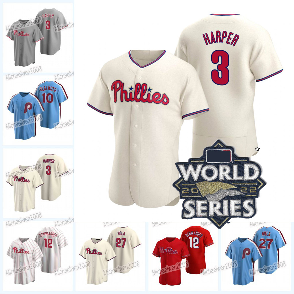 Bryce Phillies Harper 2022 World Series Jersey Philadelphia Kyle Schwarber Rhys Hoskins J.T. Realmuto Aaron Nola Alec Bohm Nick Castellanos Wheeler Noah Syndergaard, Men flex base
Bryce Phillies Harper 2022 World Series Jersey Philadelphia Kyle Schwarber Rhys Hoskins J.T. Realmuto Aaron Nola Alec Bohm Nick Castellanos Wheeler Noah Syndergaard, Men flex base