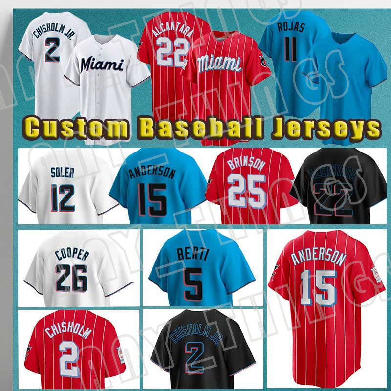 Jazz Chisholm Jr 22 Sandy Alcantara Baseball Miguel Rojas Elieser Hernandez Garrett Cooper Starling Marte Magneuris Sierra Marlins Jose Fernandez Jersey Miam, Custom cool base(malinyu)
Jazz Chisholm Jr 22 Sandy Alcantara Baseball Miguel Rojas Elieser Hernandez Garrett Cooper Starling Marte Magneuris Sierra Marlins Jose Fernandez Jersey Miam, Custom cool base(malinyu)