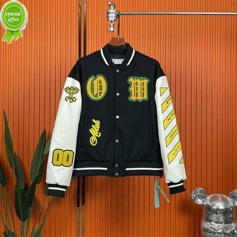 Sweatshirts Fleece Men' Jacket Chaopai Offs Style Heavy Industry Embroidery Patchwork Baseball Men and Women Bf Couple Ow Motorcycle Woolen Coat, Black
Sweatshirts Fleece Men' Jacket Chaopai Offs Style Heavy Industry Embroidery Patchwork Baseball Men and Women Bf Couple Ow Motorcycle Woolen Coat, Black