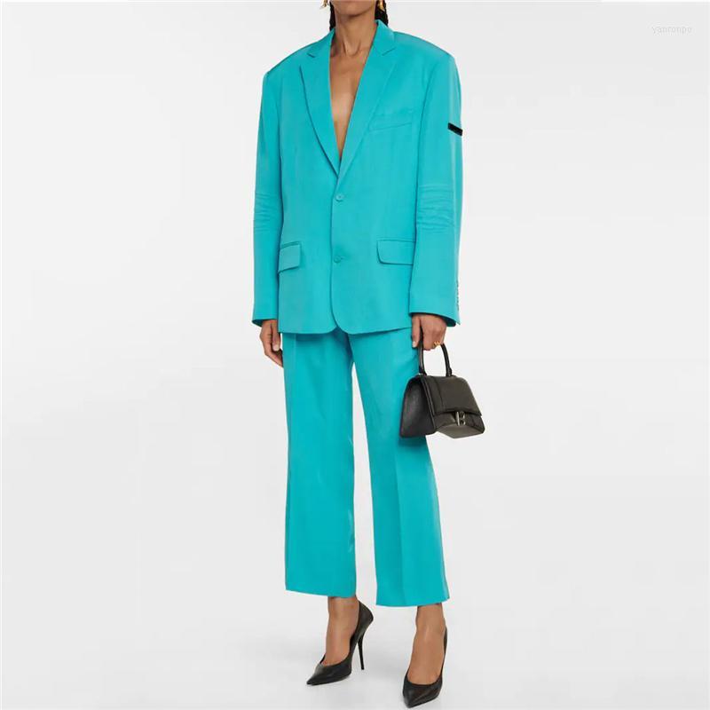 Women's Two Piece Pants Women's High Quality Autumn Pleated Profile Shoulderpad Blazer Big Name Women's Waist Straight Solid Color, Trousers
Women's Two Piece Pants Women's High Quality Autumn Pleated Profile Shoulderpad Blazer Big Name Women's Waist Straight Solid Color, Trousers