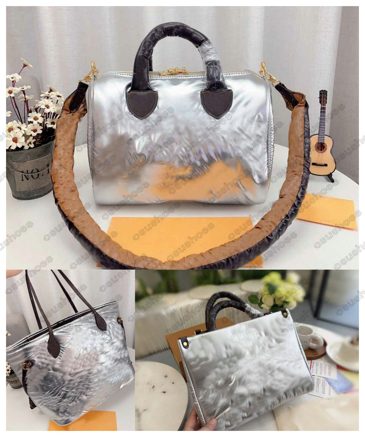 Onthego MM Silver Econyl Bag 22ss Winter Bag Totes Women Luxurys Designers Ladies Pillow Crossbody Handbag Flower On The Go Shoulder Bags M44576 M59007 20973, 1 -onthego 34
Onthego MM Silver Econyl Bag 22ss Winter Bag Totes Women Luxurys Designers Ladies Pillow Crossbody Handbag Flower On The Go Shoulder Bags M44576 M59007 20973, 1 -onthego 34