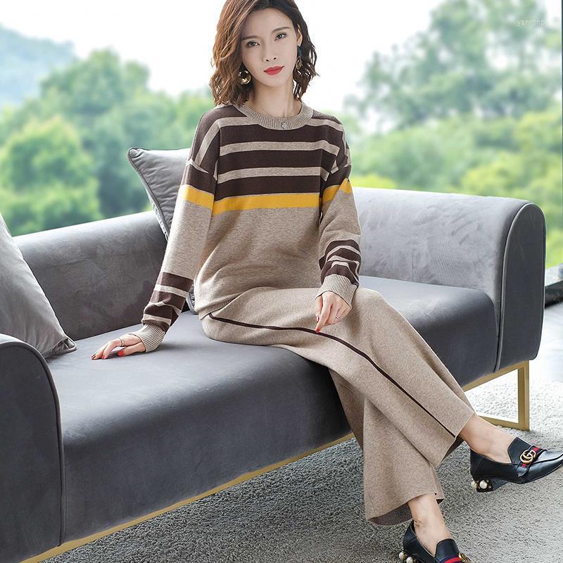 Women's Two Piece Pants Women's Autumn Winter Women Sets Pieces Sweaters And Wide Leg Knitwear Female Suits Fashion Koren Style Slim, Sets 1
Women's Two Piece Pants Women's Autumn Winter Women Sets Pieces Sweaters And Wide Leg Knitwear Female Suits Fashion Koren Style Slim, Sets 1