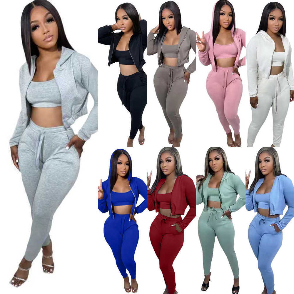 Women Tracksuits Three Piece Pants Set Active Fall And Winter Clothes Sexy Crop Top Zipper Hoodie Outfits Sweatsuits, Blue
Women Tracksuits Three Piece Pants Set Active Fall And Winter Clothes Sexy Crop Top Zipper Hoodie Outfits Sweatsuits, Blue