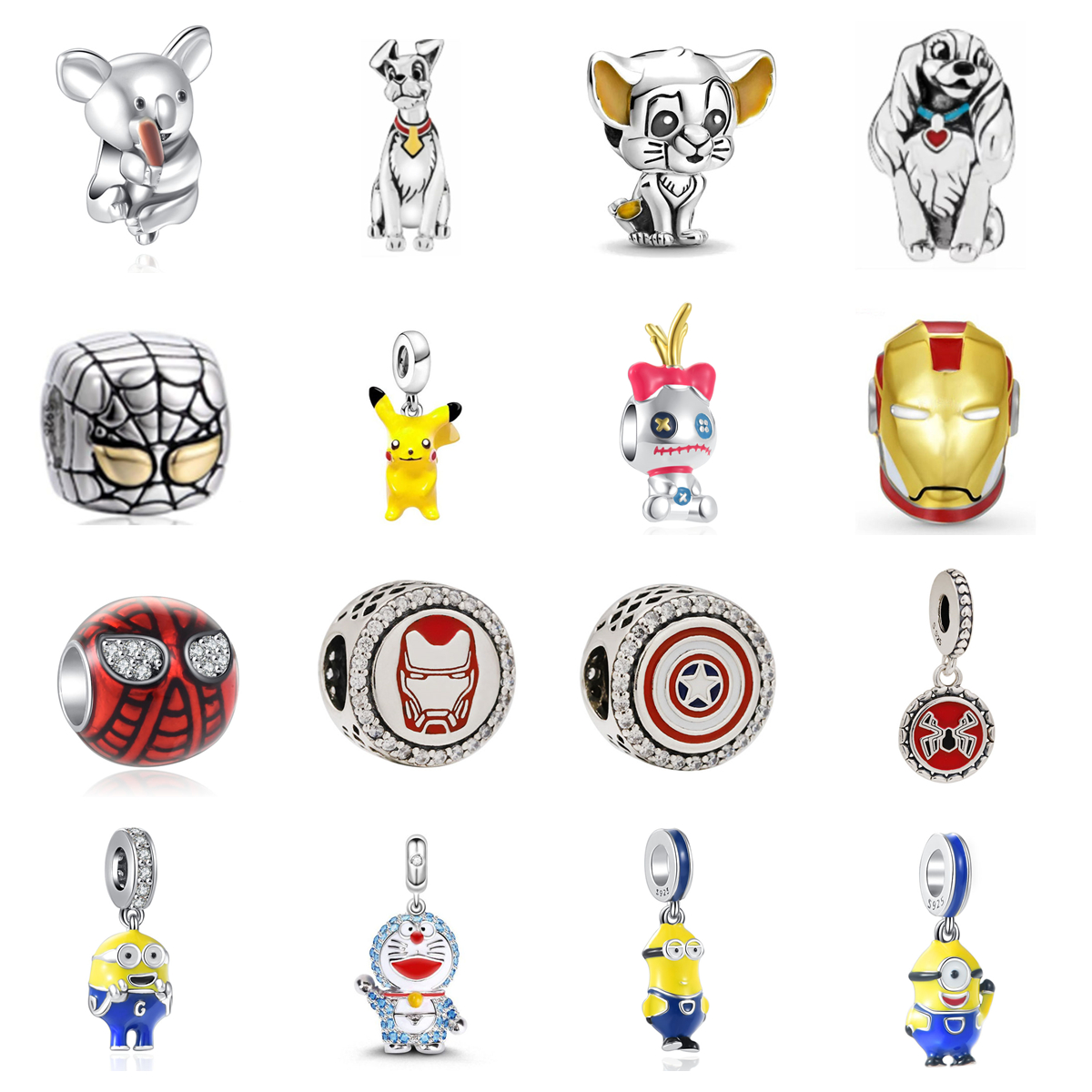 Charms Sell 925 Sterling Sier Cartoon Character Super Hero Pendant Dog Beads Fit Original Bracelet For Women Necklace Diy Jewelry Dr Smt05
Charms Sell 925 Sterling Sier Cartoon Character Super Hero Pendant Dog Beads Fit Original Bracelet For Women Necklace Diy Jewelry Dr Smt05