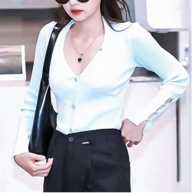 Women' Knits Women' & Tees Korean Chic Spring Thin Sweaters Design Long Sleeve Slim Waist Asymmetrical Solid Knit Tops Simple Casual, Light blue
Women' Knits Women' & Tees Korean Chic Spring Thin Sweaters Design Long Sleeve Slim Waist Asymmetrical Solid Knit Tops Simple Casual, Light blue
