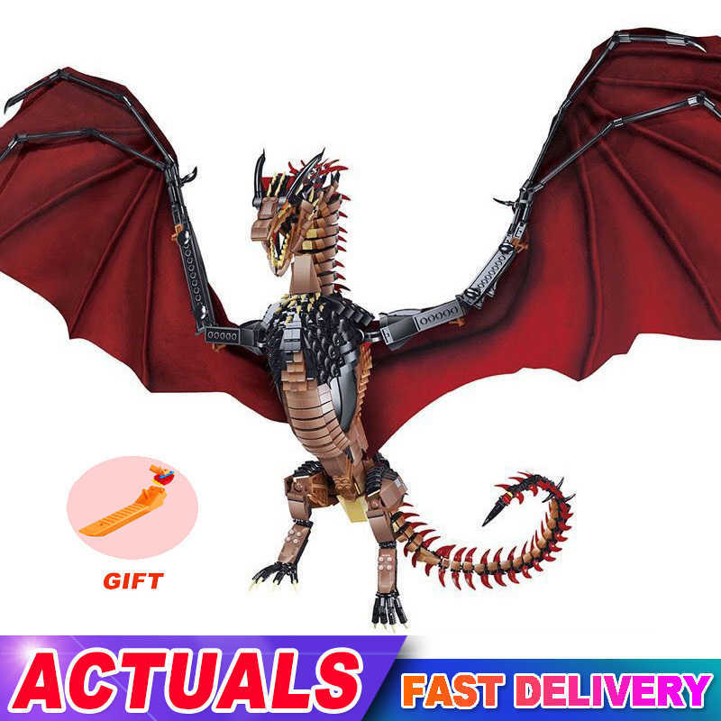 Blocks MOC Flying Giant Dragon Building Blocks Model Compatible with Movie Series Assembly Bricks Childrens Educational Toys Gifts T221101
Blocks MOC Flying Giant Dragon Building Blocks Model Compatible with Movie Series Assembly Bricks Childrens Educational Toys Gifts T221101