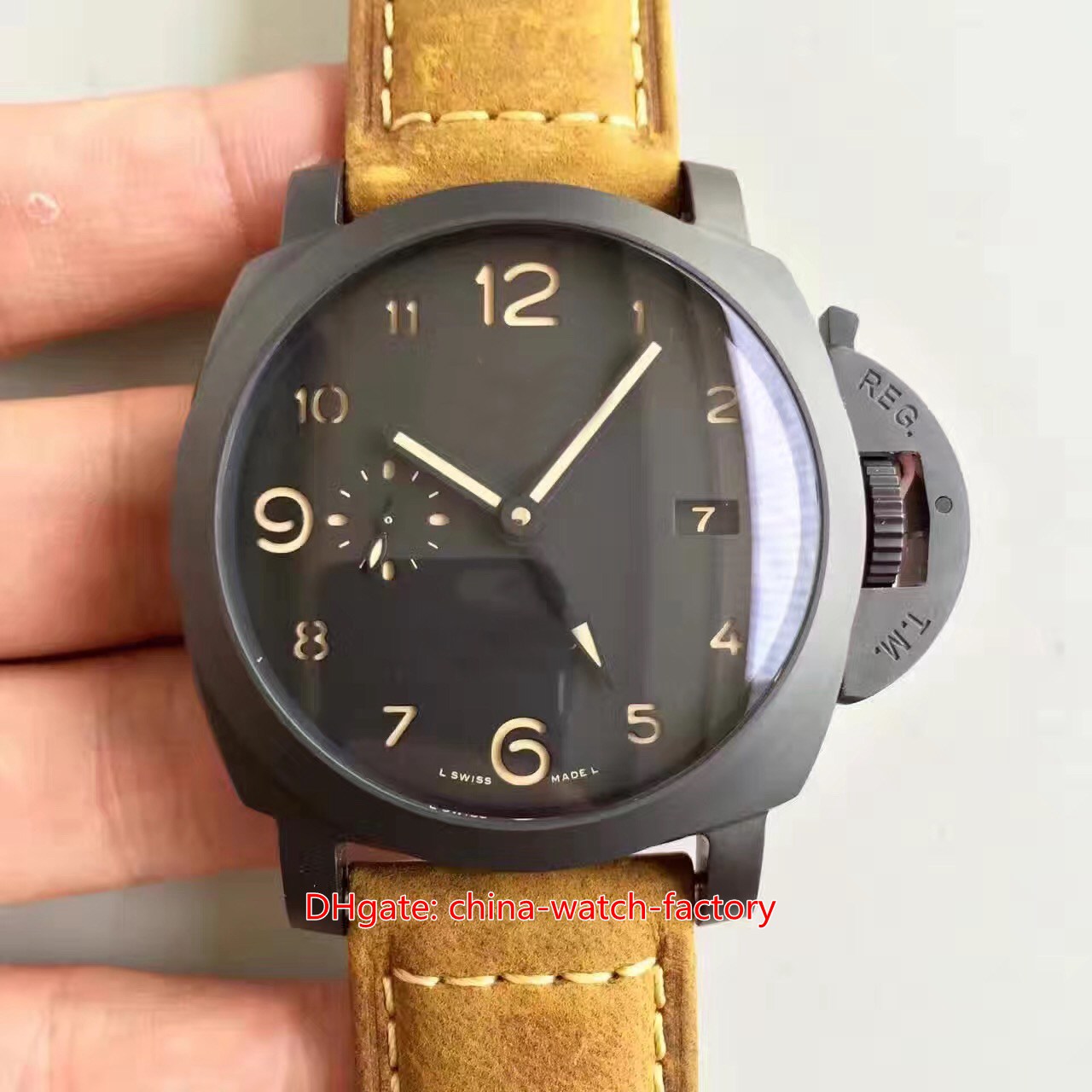 VSF Maker Mens Watch Super Version 44mm 1950 GMT PAM441 PAM00441 3 Days Power Reserve Watches Ceramic CAL.P.9001 Movement Mechanical Automatic Men's Wristwatches, No box papers
VSF Maker Mens Watch Super Version 44mm 1950 GMT PAM441 PAM00441 3 Days Power Reserve Watches Ceramic CAL.P.9001 Movement Mechanical Automatic Men's Wristwatches, No box papers
