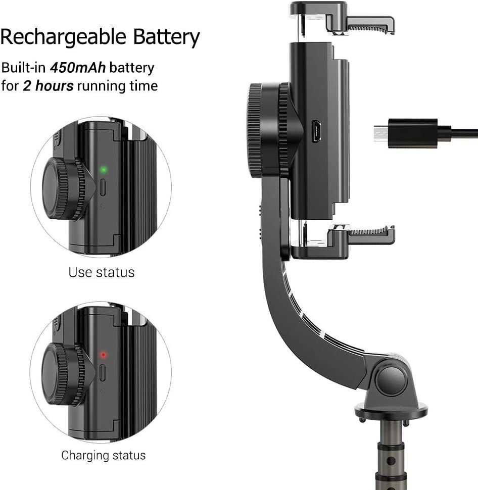Stabilizers Selfie Stick Tripod Gimbal Stabilizer For Cell Mobile Phone Holder Smartphone Action Camera Cellphone Handheld Gimble Manual Pau 221028