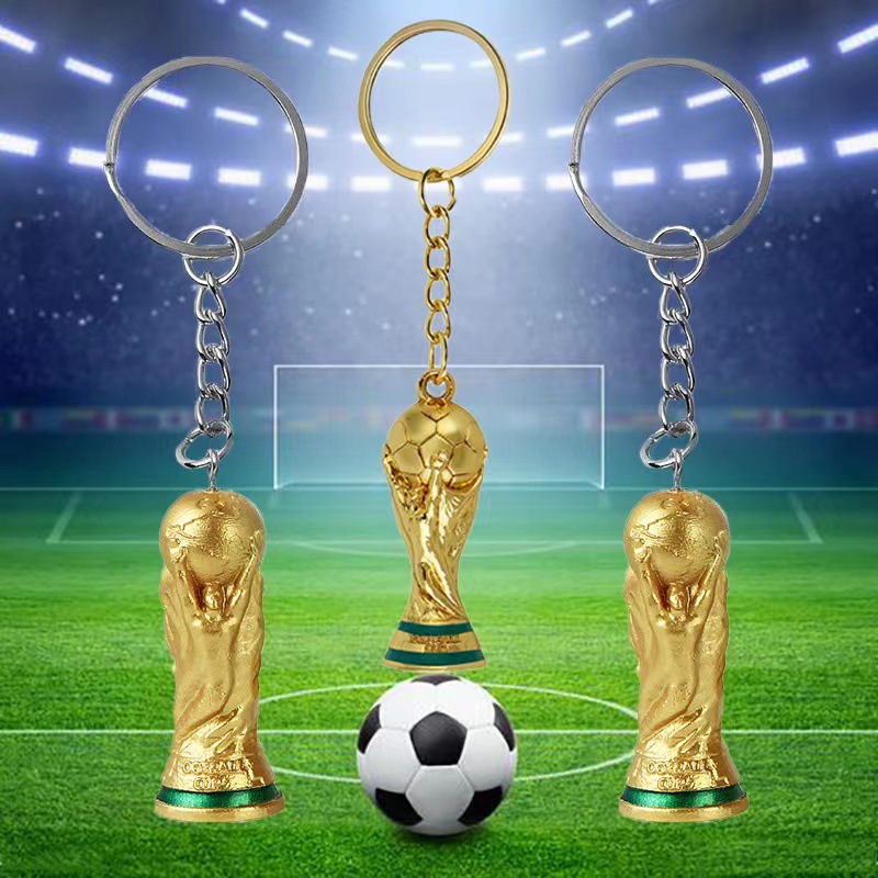 Keyring 2022 World Cup Keychain Qatar Souvenir Straps Soccer Trophy Champion Trophy Statue Toy Gift Golden Resin Indoor Football Fans Wallet
Keyring 2022 World Cup Keychain Qatar Souvenir Straps Soccer Trophy Champion Trophy Statue Toy Gift Golden Resin Indoor Football Fans Wallet