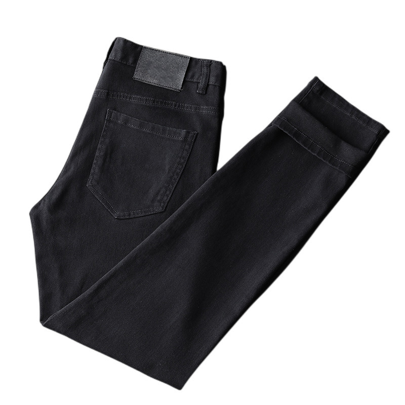 New JEANS chino Pants pant Thin Men's trousers Stretch Spring Summer close-fitting jeans cotton slacks washed straight business casual DW02