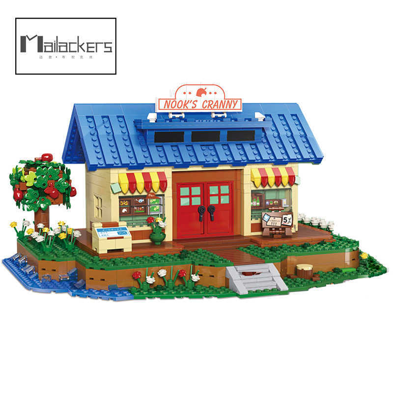 

Blocks Mailackers Creative Animal Forest House Crossing Streethouse Action Figures model Building Block Brick Toy Children Gift T221028