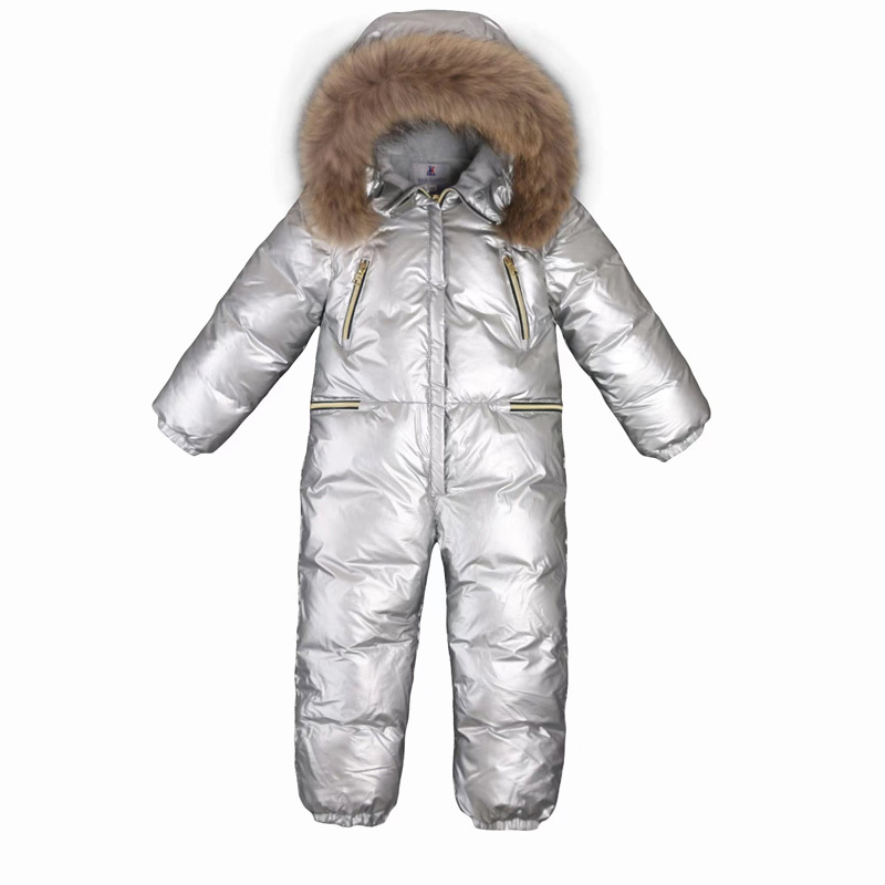 Down Coat Large size children's jumpsuit down jacket Winter boys ski suit Girls thick warm winter outwear kids siamese Jacket 221028