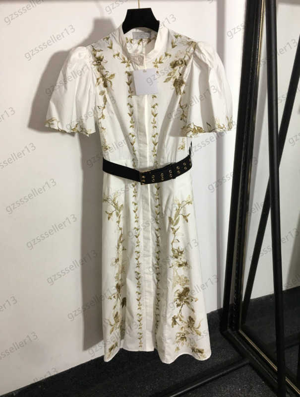 Casual Dress Womens Floral Printed Belt Collect Waist Puff Sleeve Dresses Draped Single-breasted Button Front Skin-friendly Lining Maxiskit Women Clothes 1970
Casual Dress Womens Floral Printed Belt Collect Waist Puff Sleeve Dresses Draped Single-breasted Button Front Skin-friendly Lining Maxiskit Women Clothes 1970