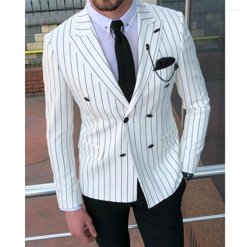 Men's Suits Men's & Blazers White Striped Mens With Double Breasted Slim Fit Wedding Groom Tuxedo 2 Piece Male Fashion Casual Style, Same as image
Men's Suits Men's & Blazers White Striped Mens With Double Breasted Slim Fit Wedding Groom Tuxedo 2 Piece Male Fashion Casual Style, Same as image