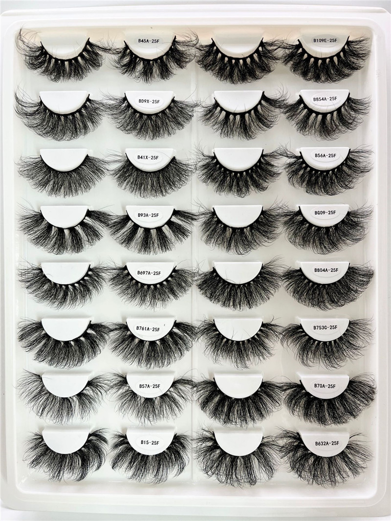 25mm Russian Volume Eyelashes Extension Reusable Fluffy Thick Messy Full Strip Lash Dramatic 3D Fluffy Faux Mink Lashes
25mm Russian Volume Eyelashes Extension Reusable Fluffy Thick Messy Full Strip Lash Dramatic 3D Fluffy Faux Mink Lashes
